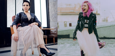 How To Wear A Leather Jacket With A Dress?