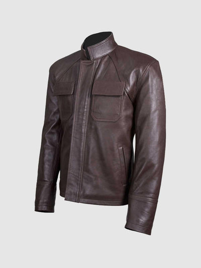 Chocolate Brown Leather Jacket Men