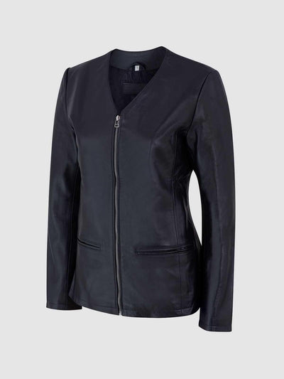 Female Slim Leather Jacket