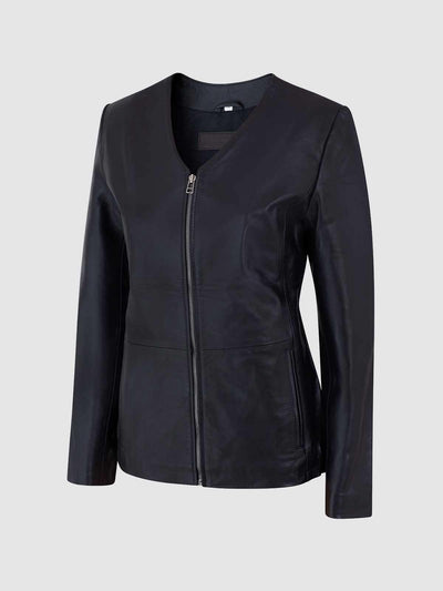 Female Leather Motorcycle Jacket