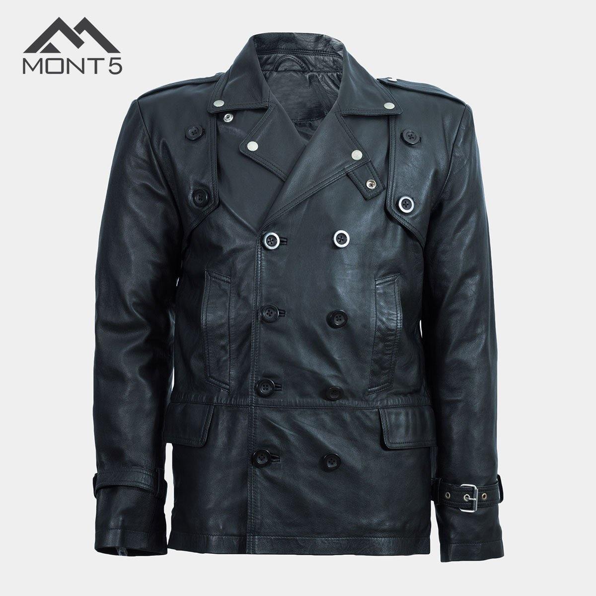 MONT5 - Trango Men Black Coat | Leather Jacket Shop