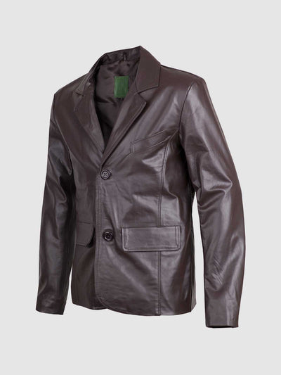 Mission Impossible Brown Leather Blazer