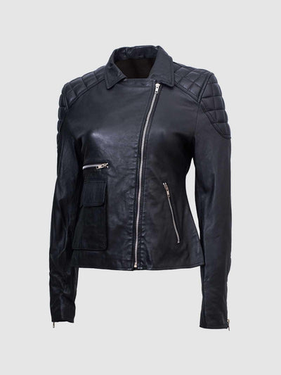 Women Quilted Black Sheep Jacket