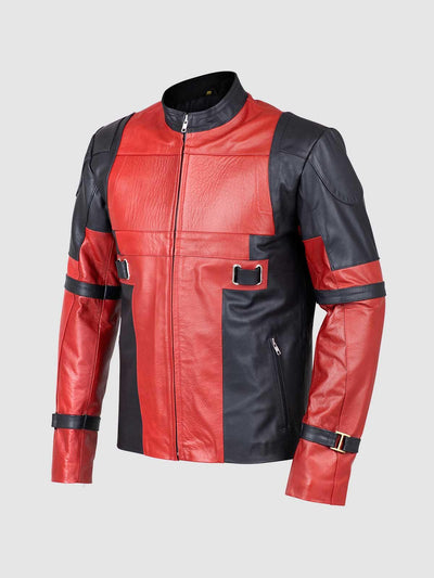 Red & Black Leather Jacket
