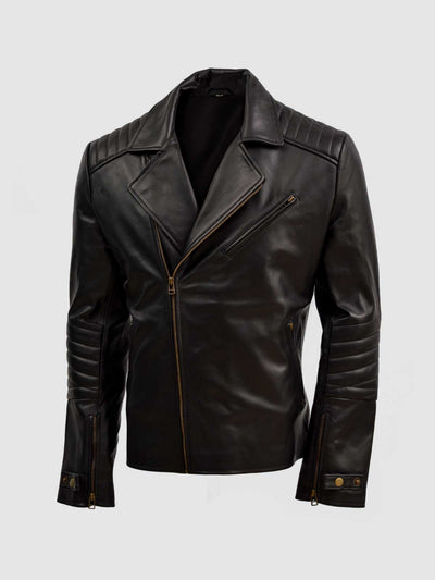 Men's Sheep Leather Biker Jacket